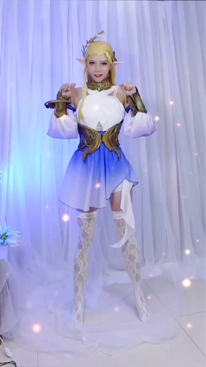 王者荣耀艾琳cos小姐姐光脚跳舞你会喜欢吗cn佳人