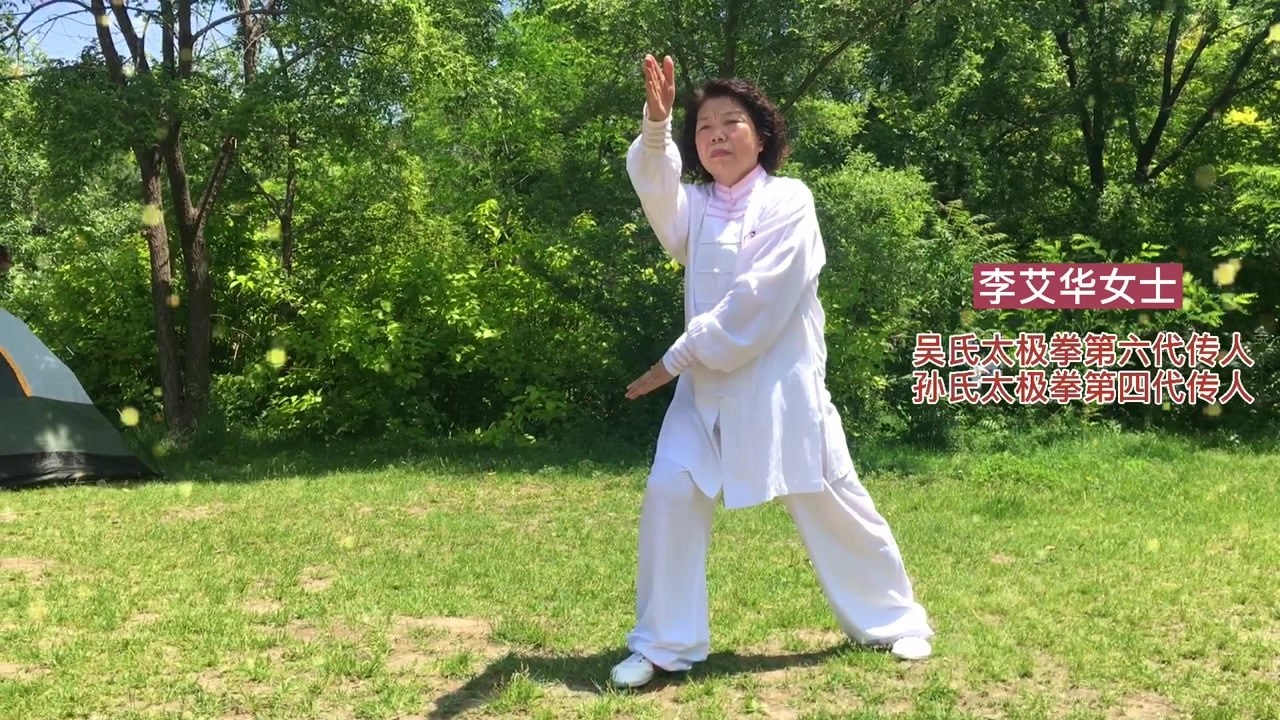 吴式太极拳活步大捋四隅推手吴氏太极拳第六代传人李艾华女士