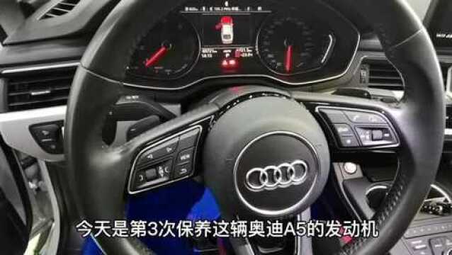 汽车机械工程师这样养车,奥迪A5开一万公里机油不少,动力也好!