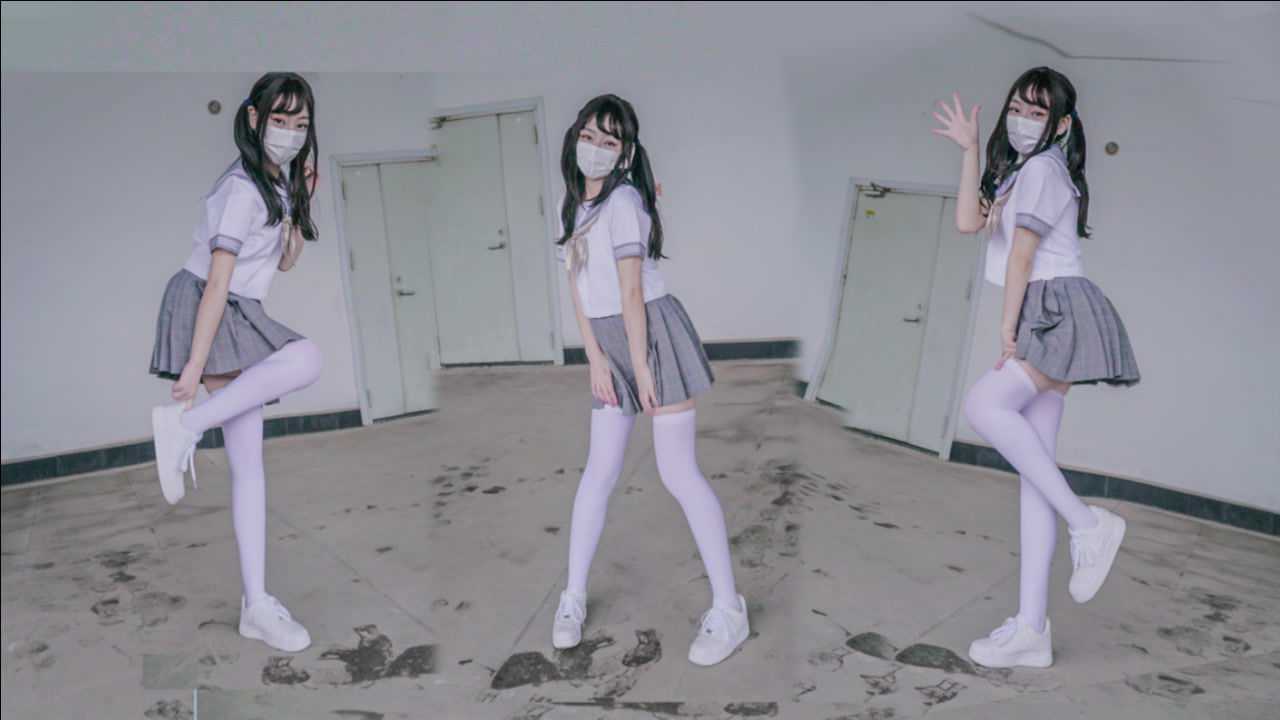 水手服少女校园翻跳宅舞《星期五的早安》，这样的学妹你不爱嘛？_腾讯视频