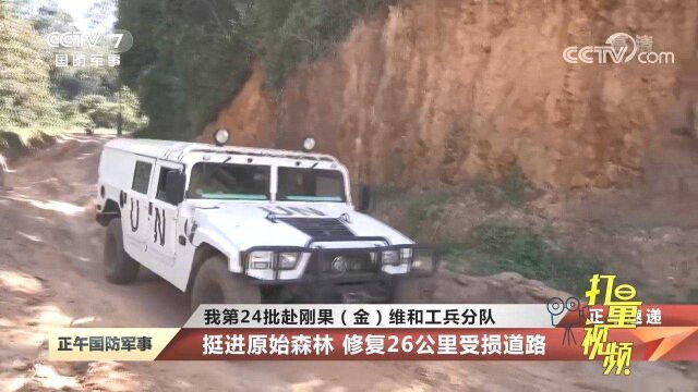 我赴刚果(金)维和工兵分队挺进原始森林,修复26公里受损道路