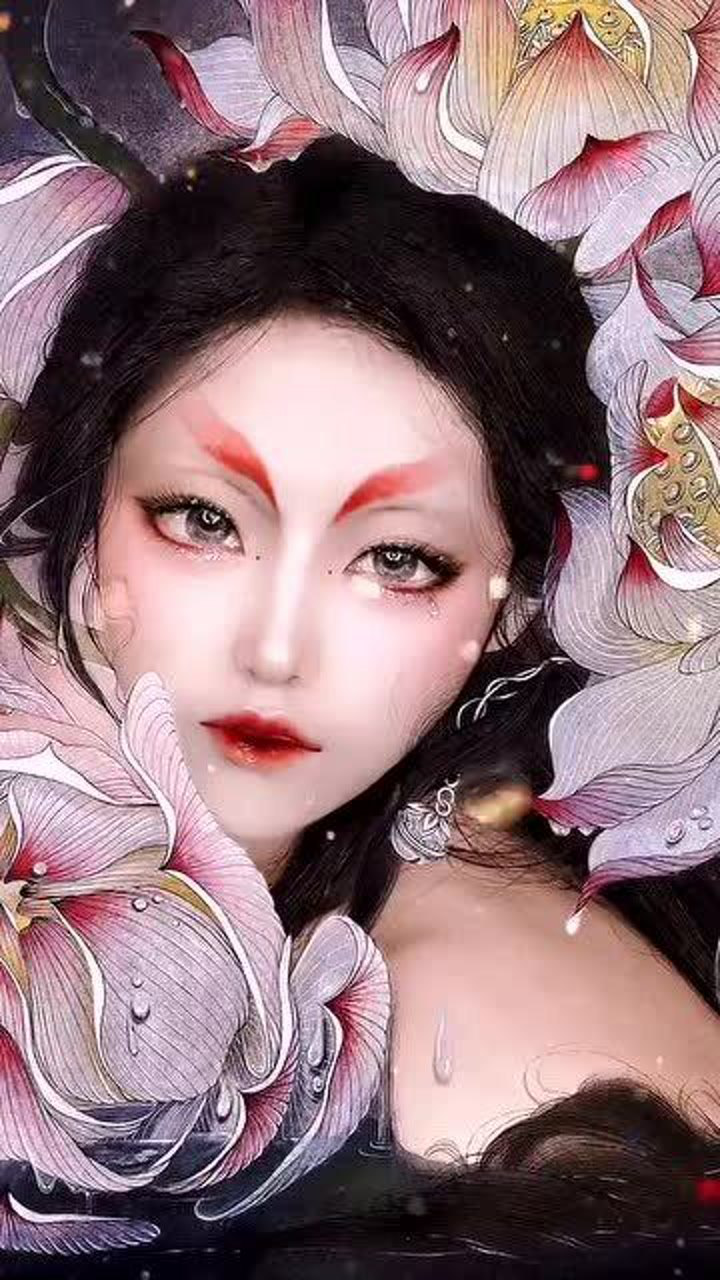 插画仿妆终于集齐九宫格了!