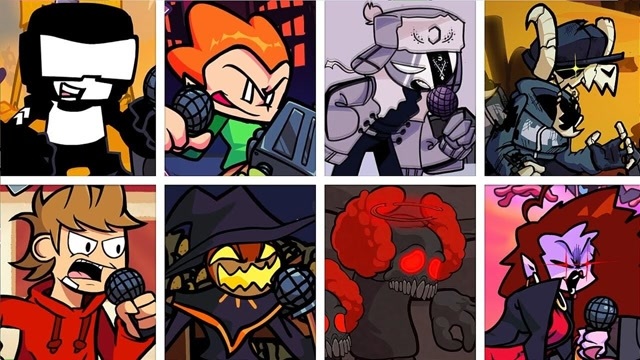 fnf周五夜放克游戏 每次对面都换不同的人物