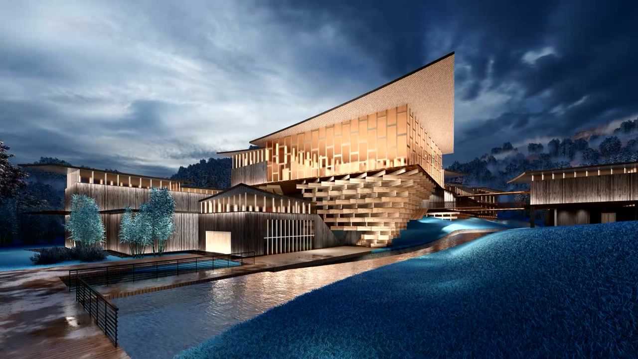 建筑设计山地旅馆