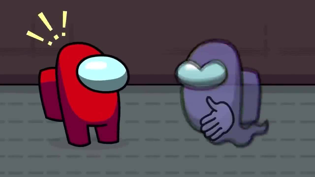 太空狼人杀among us:内鬼小红在飞船里的趣味生活 ,小紫向他发出了爱