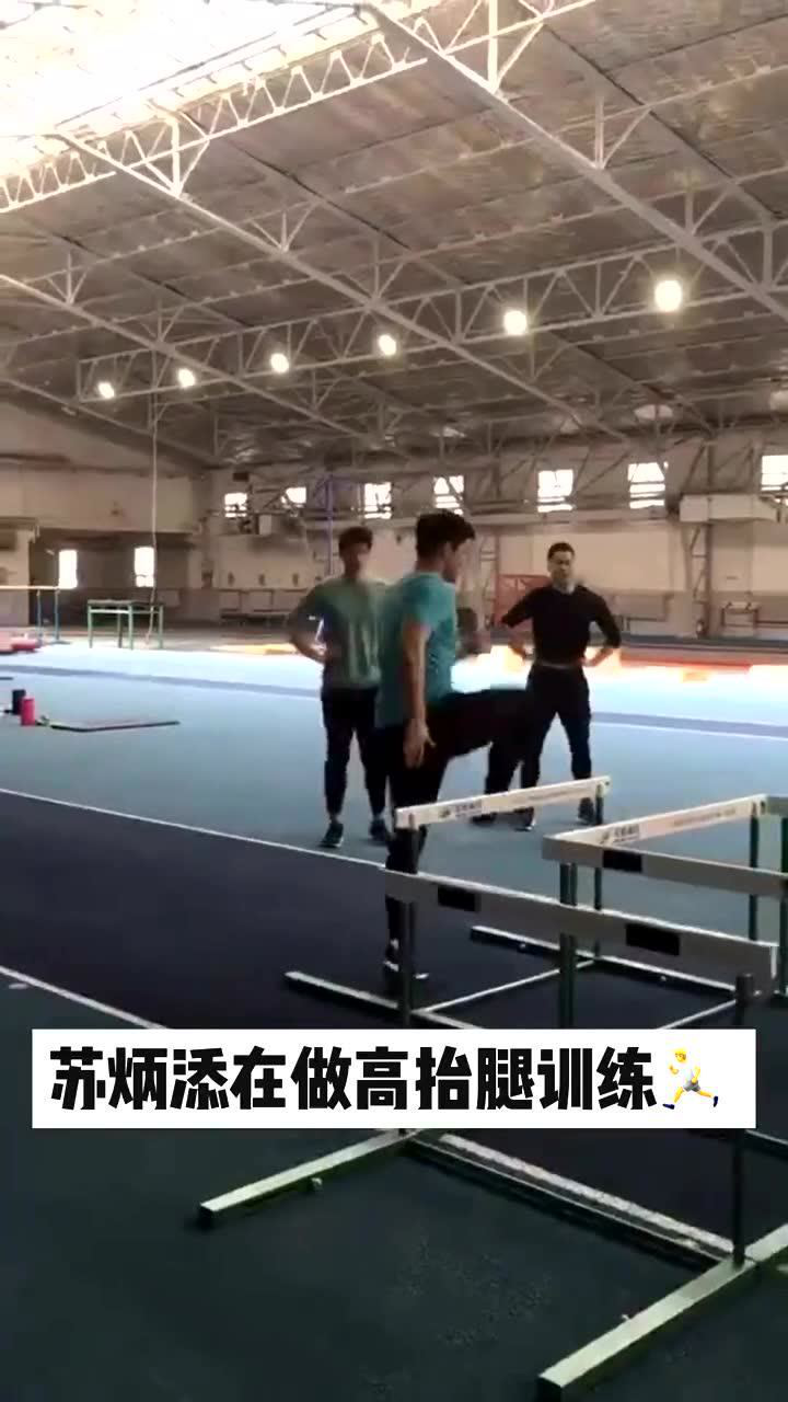 苏炳添的高抬腿训练太牛了,像极了在练踢踏舞的我#换种姿势看奥运#_高清1080P在线观看平台_腾讯视频