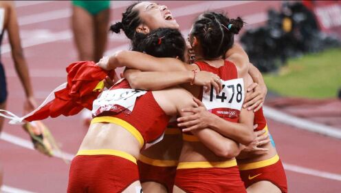 中国女子4x100米获第六名，跑出42秒71的赛季最好成绩！