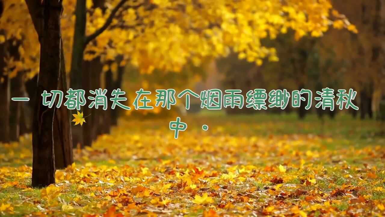 赞美秋天的落叶美句文案,适合朋友圈晒秋天美景配文腾讯视频