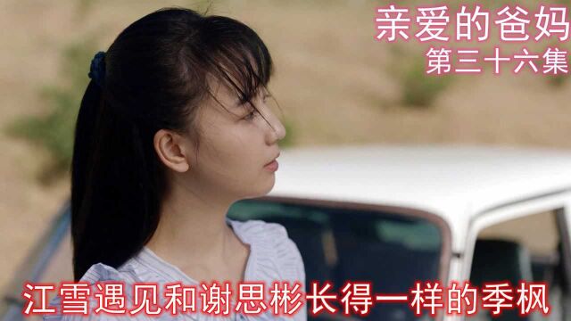 速看《亲爱的爸妈》第36集:江梅和黄海军离婚,江雪遇见和谢思彬长得一样的季枫