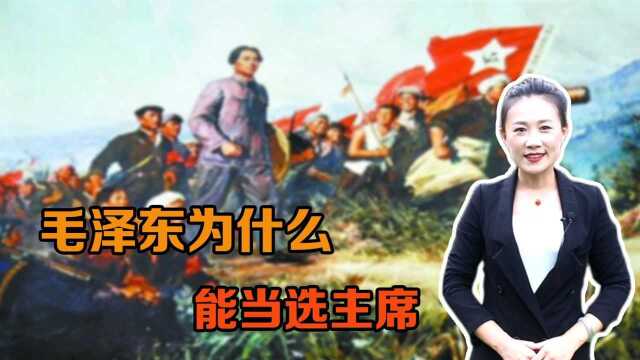 中华苏维埃共和国成立后,毛泽东地位不高,为什么能当选主席