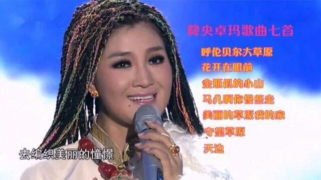 降央卓玛歌曲7首:呼伦贝尔大草原、天边等,首首醉人心脾!