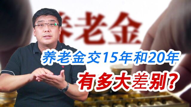 交养老金15年和20年退休差多少钱?有什么补贴?哪种更划算?