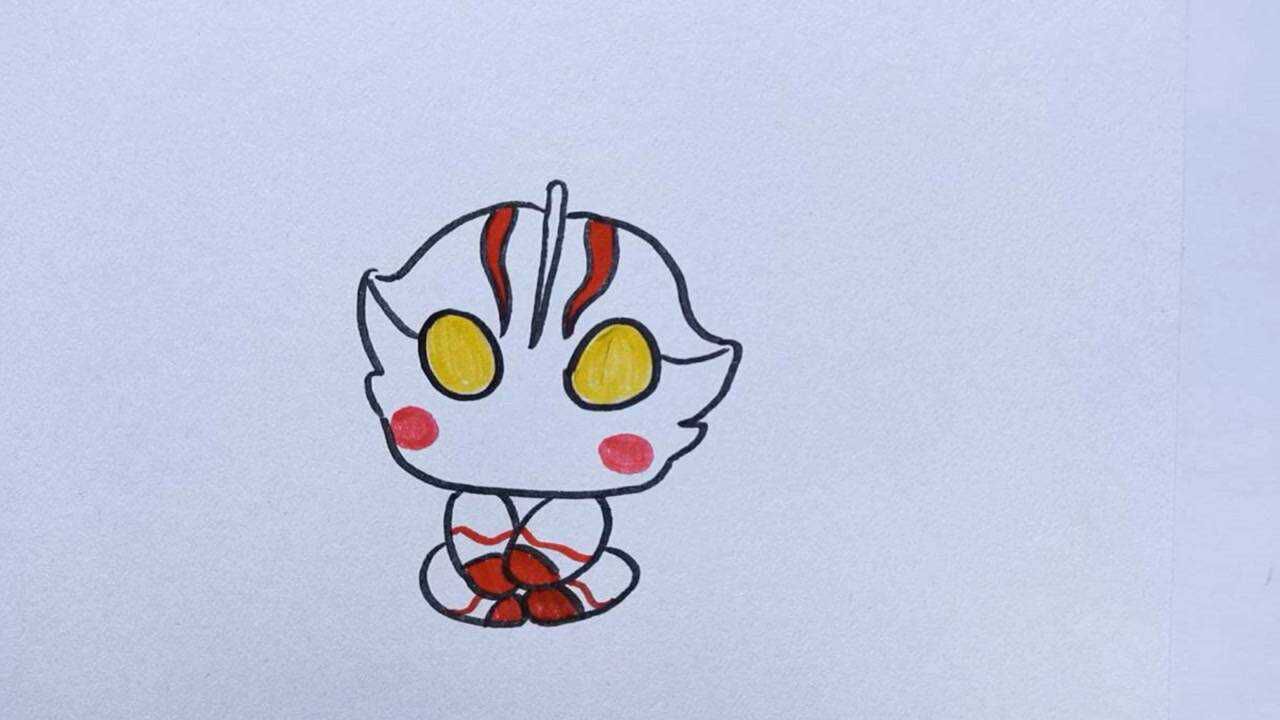 教你们画可爱的梦比优斯小奥特曼这是你们喜欢的吗