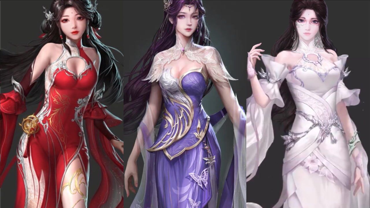 完美世界动漫三女主,个顶个的好看,福煦的建模不输玄机