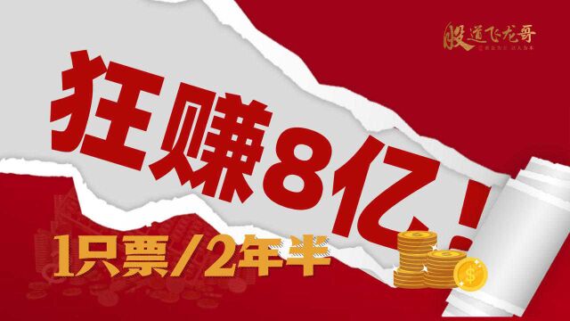 一只票赚8亿?牛散王新只用了2年半,告诉你背后的故事