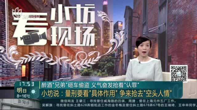 醉酒“兄弟”砸车偷盗 义气奋发抢着“认罪”:小坊说——量刑要看“具体作用”争来抢去“空头人情”