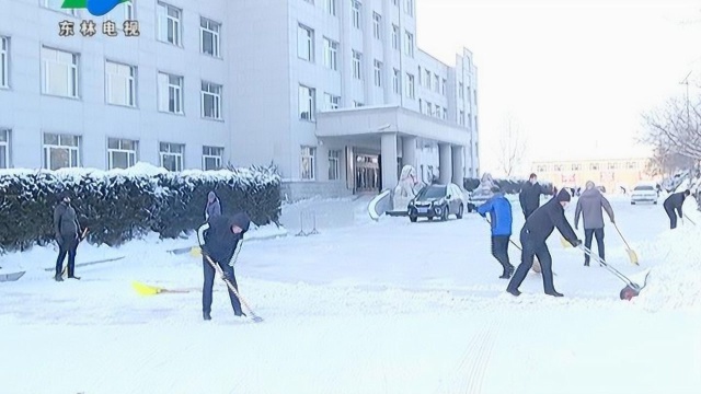 有限公司干部职工以雪为令全力清大雪