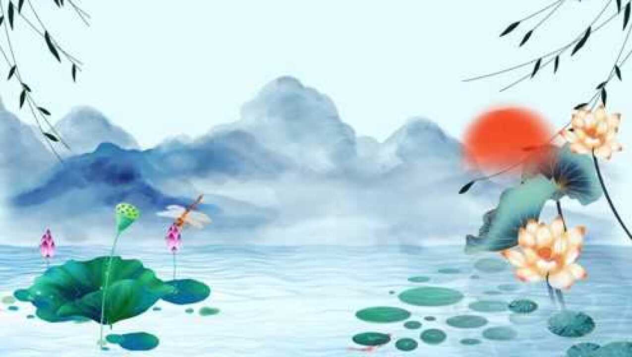 古诗《小池》朗诵背景视频素材_腾讯视频