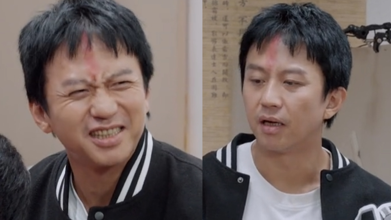 邓超掰大腿游戏挑战郭京飞,当场疼出痛苦面具_腾讯视频