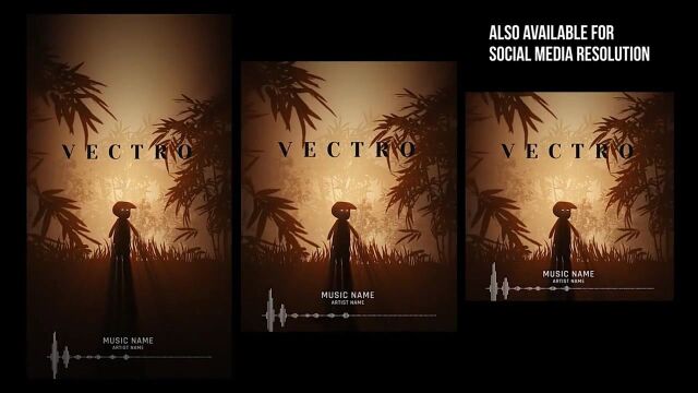 AE模板20种现代音频可视化动画视觉特效 Vectro Audio Visualizer