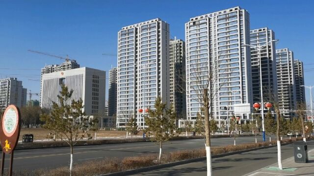 甘肃武威正在建设中的武威市新城区