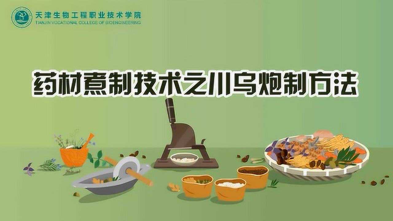 动画--药材煮制技术之川乌炮制方法--中药炮制_高清1080P在线观看平台_腾讯视频