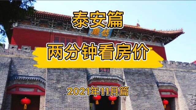 泰安篇:两分钟看房价(2021年11月篇)