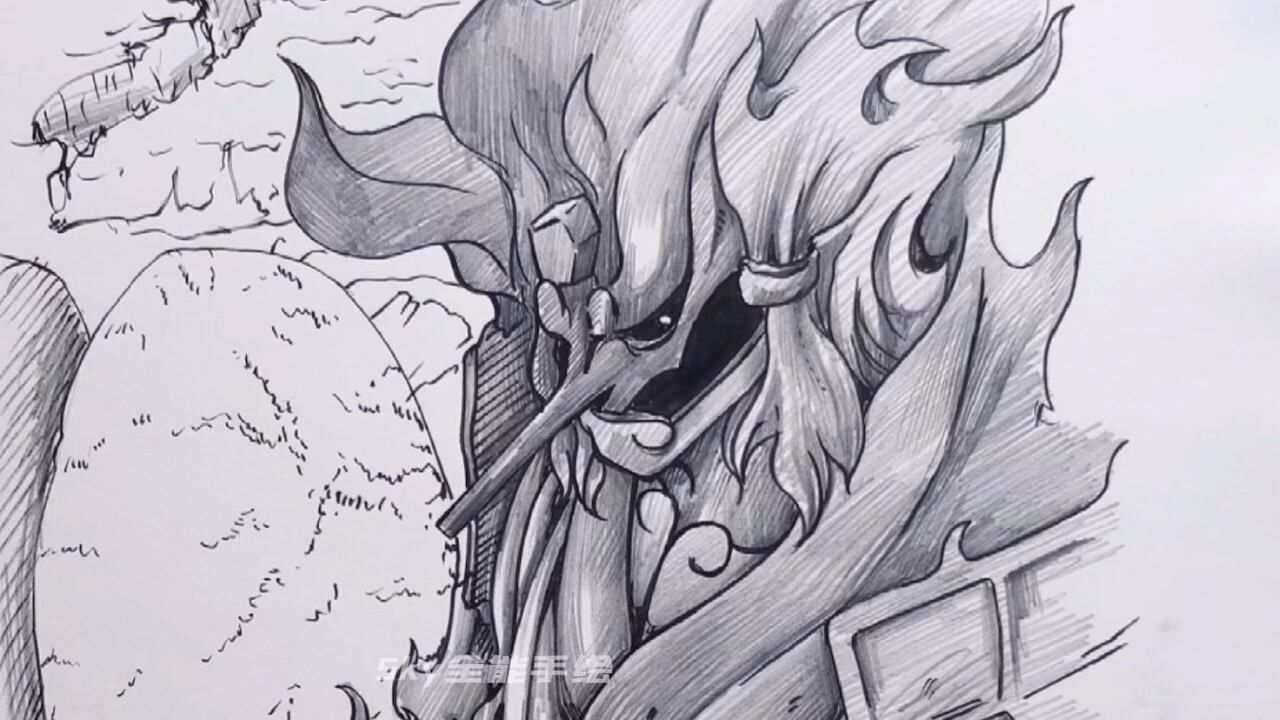 手绘火影须佐能乎绘画过程技巧_高清1080p在线观看平台_腾讯视频