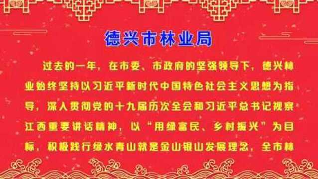 【新春团拜】德兴市林业局全体干部职工向全市人民拜年!