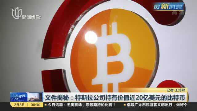 文件揭秘:特斯拉公司持有价值近20亿美元的比特币