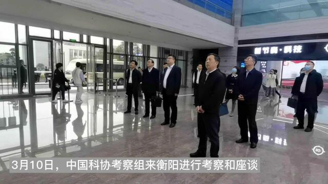 中国科协领导来衡考察“科创中国”试点城市建设工作