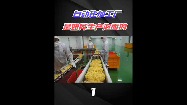 第1/3集探访全自动化的食品加工厂,生产方便面过程着实令人震撼 ?!