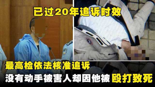 已过20年追诉时效 没有直接动手,被害人却因他被殴打致死最高检依法核准追诉