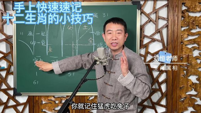 刘恒易经:手上快速速记 十二生肖的小技巧