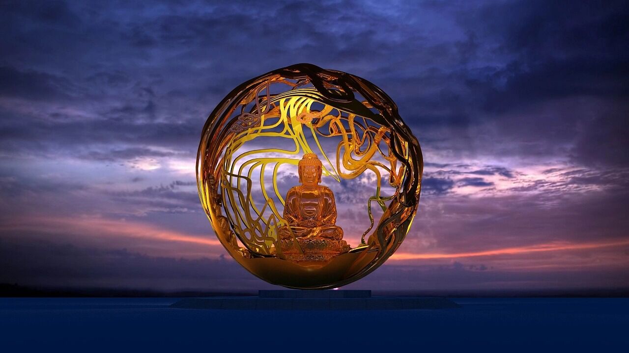 镂空异型金属工艺品江苏鑫宇定制大连不锈钢广场大型雕塑制作