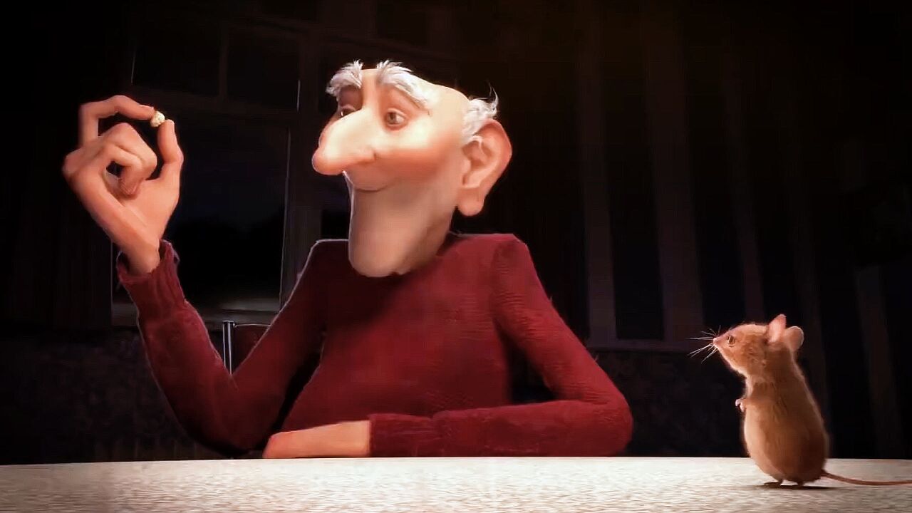 动画短片《陷阱》,超治愈动画,老头爱上了老鼠