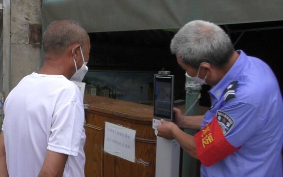 视频|通州区梨园东里市场引入“电子哨兵”,助力疫情防控