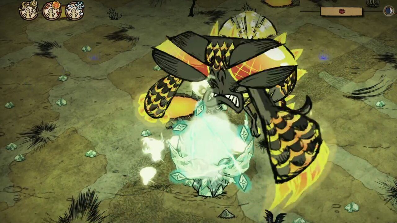 饥荒联机加强版超级龙蝇1分钟之内能打败天体英雄吗