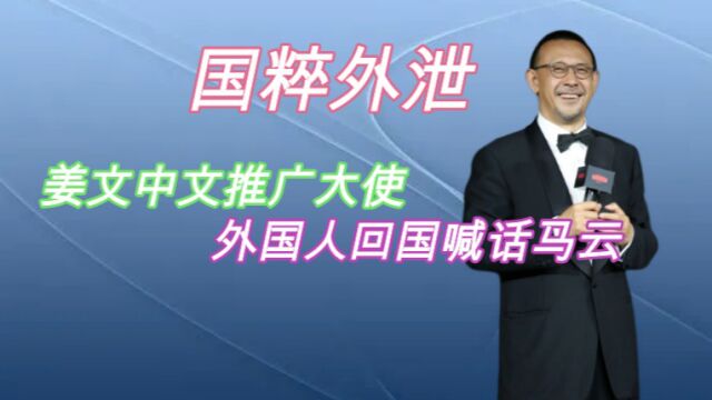 国粹外泄爆笑名场面,姜文中文推广大使,外国人回国喊话马云