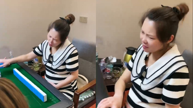 孕妈宫缩快生了还要打麻将!边喊疼边看牌,网友:孩子小名"杠上花"