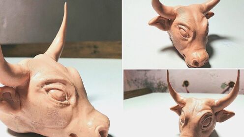 泥塑——用聚合粘土制作一头奶牛