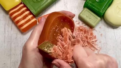 趣味肥皂解压系列：复古的肥皂切割趣味实验，给你不一样的解压感！
