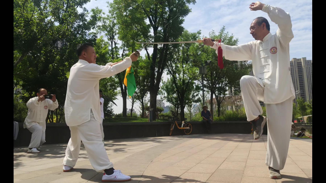 形意進退連拳-連環刀 張富保演練#太原市武協傳統武術傳承中心