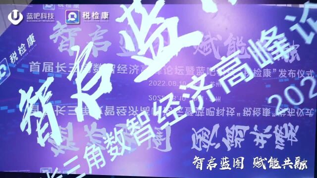 首届长三角数智经济高峰论坛暨蓝吧科技“税检康”发布仪式顺利举办