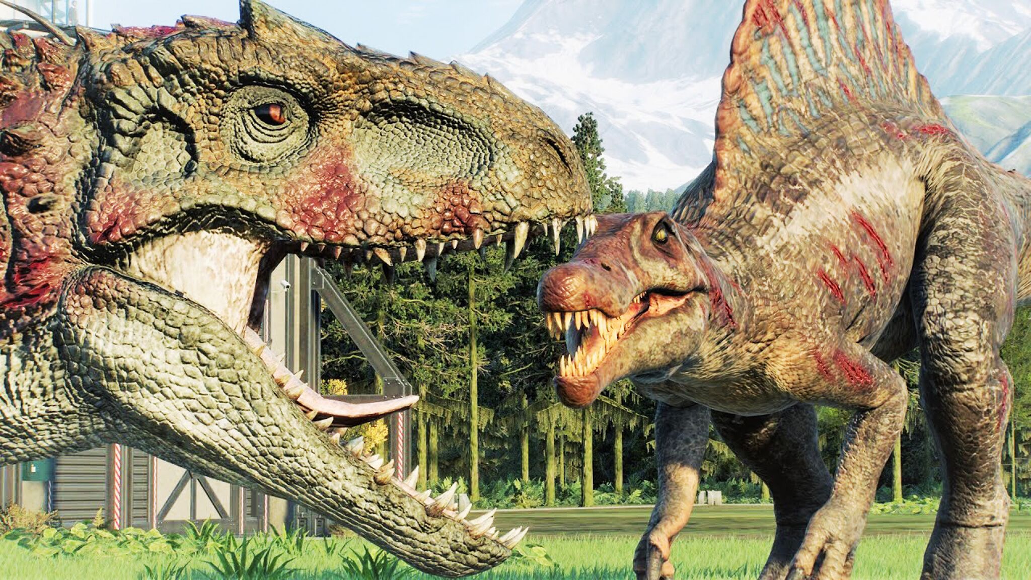 jp3 棘龙 vs 狂暴龙 ~ 侏罗纪世界进化 2 代_腾讯视频