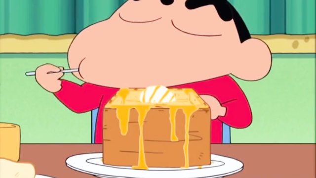 还原蜡笔小新冰激凌吐司,小新认为这味道好吃的让人受不了,你呢