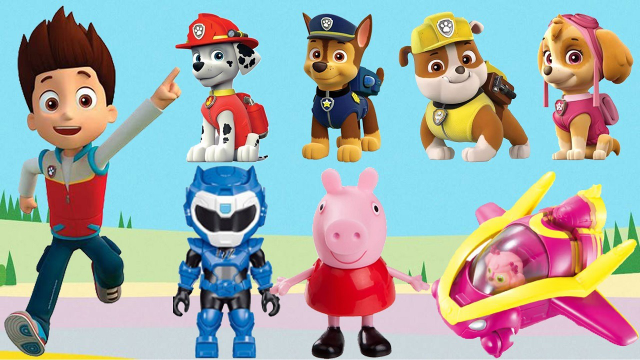 帮莱德队长找到丢失的狗狗们,汪汪队迷你特工队小猪佩奇玩具!