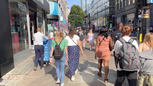 英国，伦敦城市街道4K HDR虚拟步行环城游。#唐加文#