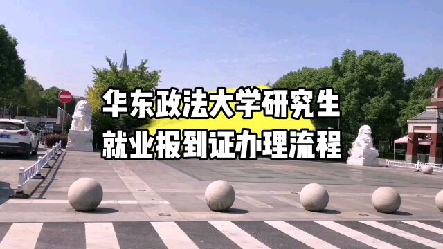 华东政法大学研究生就业报到证办理流程 鸿雁寄锦