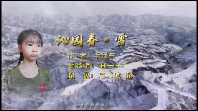 林一一沁园春雪